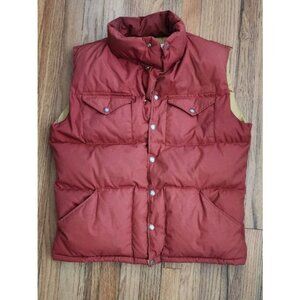 Vintage The North Face Large Puffer Vest USA 80s Down Back To The Future Marty